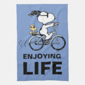 pinda's | Snoopy & Woodstock Bicycle Theedoek (Verticaal)