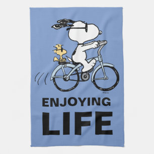 pinda's   Snoopy & Woodstock Bicycle Theedoek