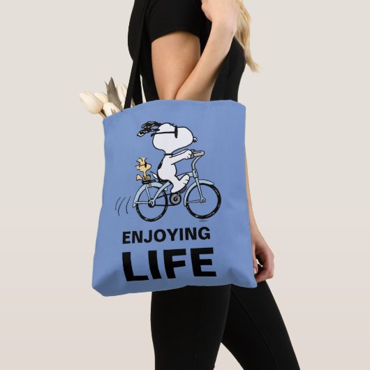pinda's | Snoopy & Woodstock Bicycle Tote Bag (Dichtbij)