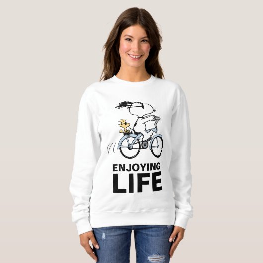 pinda's | Snoopy & Woodstock Bicycle Trui (Voorkant volledig)