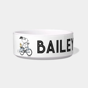 pinda's   Snoopy & Woodstock Bicycle Voerbakje