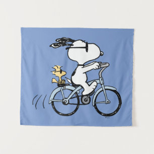 pinda's   Snoopy & Woodstock Bicycle Wandkleed