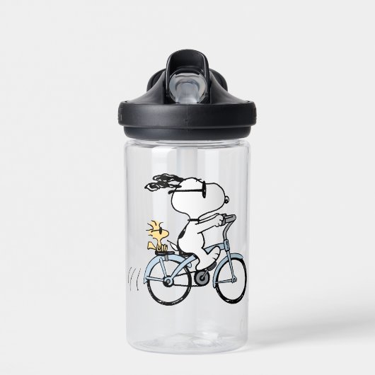 pinda's | Snoopy & Woodstock Bicycle Waterfles (Voorkant)