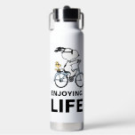 pinda's | Snoopy & Woodstock Bicycle Waterfles<br><div class="desc">Bekijk dit geweldige Peanuts-ontwerp met Snoopy en Woodstock.</div>
