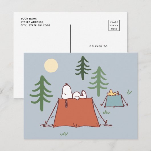 pinda's | Snoopy & Woodstock Briefkaart (Voorkant / Achterkant)