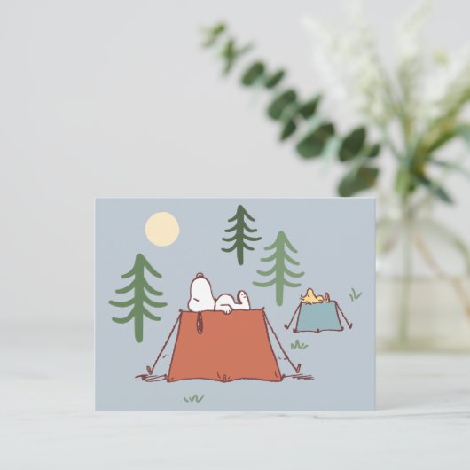 pinda's | Snoopy & Woodstock Briefkaart (Staand voorkant)