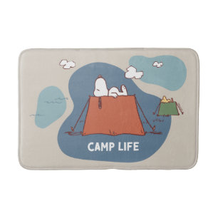 pinda's   Snoopy & Woodstock Camp Life Badmat
