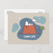 pinda's | Snoopy & Woodstock Camp Life Briefkaart (Voorkant / Achterkant)