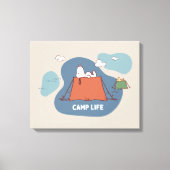 pinda's | Snoopy & Woodstock Camp Life Canvas Afdruk (Voorkant)