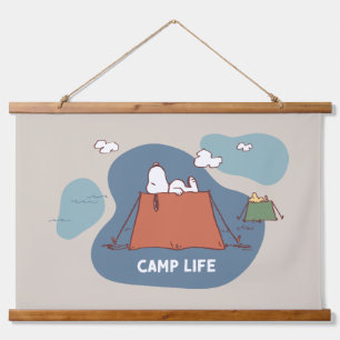 pinda's   Snoopy & Woodstock Camp Life Hangend Wandkleed