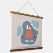 pinda's | Snoopy & Woodstock Camp Life Hangend Wandkleed (Gebogen)
