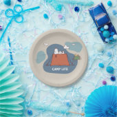 pinda's | Snoopy & Woodstock Camp Life Papieren Bordje (Feest)