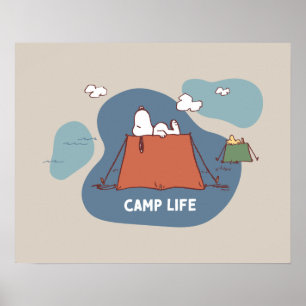 pinda's Snoopy & Woodstock Camp Life Poster