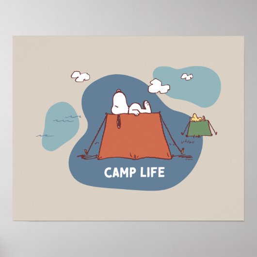 pinda's | Snoopy & Woodstock Camp Life Poster (Voorkant)