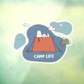 pinda's | Snoopy & Woodstock Camp Life Raamsticker (Vel 3)