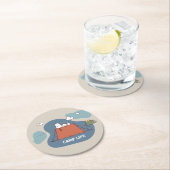 pinda's | Snoopy & Woodstock Camp Life Ronde Kartonnen Onderzetter (Insitu)