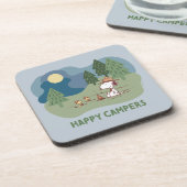 pinda's | Snoopy & Woodstock Camp Site Bier Onderzetter (Linkerzijde)