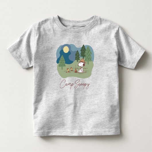 pinda's | Snoopy & Woodstock Camp Site Kinder Shirts (Voorkant)