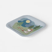 pinda's | Snoopy & Woodstock Camp Site Papieren Bordje (Gebogen)