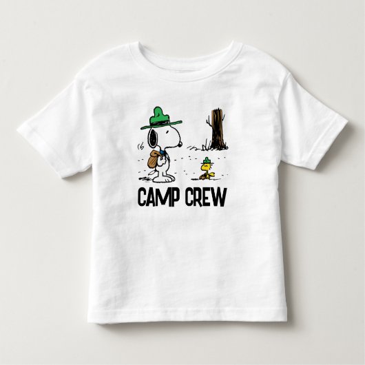 pinda's | Snoopy & Woodstock Camping Kinder Shirts (Voorkant)