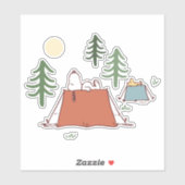pinda's | Snoopy & Woodstock Camping Sticker (Vel)