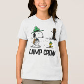 pinda's | Snoopy & Woodstock Camping Tri-Blend Shirt (Voorkant)