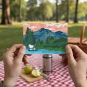 pinda's | Snoopy & Woodstock Canoe Briefkaart