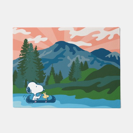 pinda's | Snoopy & Woodstock Canoe Deurmat (Voorkant)