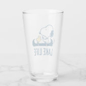 pinda's | Snoopy & Woodstock Canoe Glas (Achterkant)