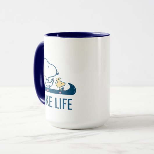 pinda's | Snoopy & Woodstock Canoe Mok (Voorkant links)