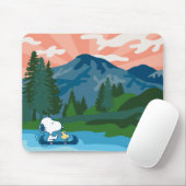 pinda's | Snoopy & Woodstock Canoe Muismat (Met muis)