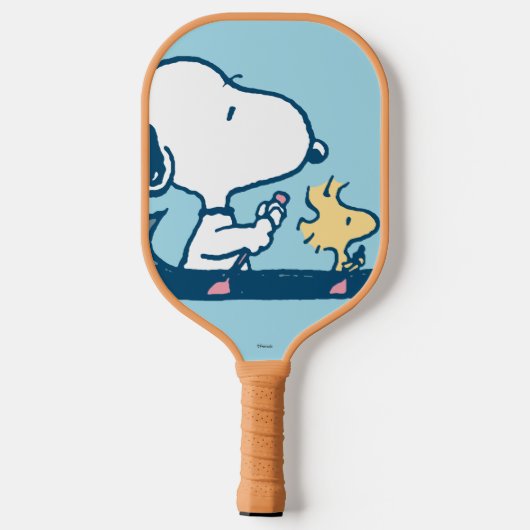 pinda's | Snoopy & Woodstock Canoe Pickleball Paddle (Achterkant)