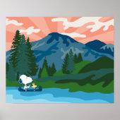 pinda's | Snoopy & Woodstock Canoe Poster (Voorkant)