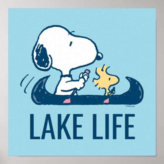 pinda's | Snoopy & Woodstock Canoe Poster (Voorkant)