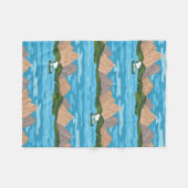 pinda's | Snoopy & Woodstock Canoe Ride Fleece Deken (Voorkant (Horizontaal))