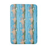 pinda's | Snoopy & Woodstock Canoe Ride Pattern Badmat (Voorkant Verticaal)