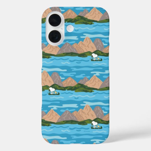 pinda's | Snoopy & Woodstock Canoe Ride Pattern Case-Mate iPhone Case (Achterkant)