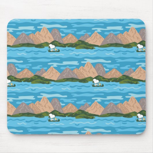pinda's | Snoopy & Woodstock Canoe Ride Pattern Muismat (Voorkant)
