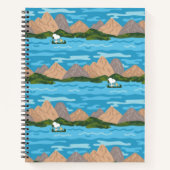 pinda's | Snoopy & Woodstock Canoe Ride Pattern Notitieboek (Voorkant)