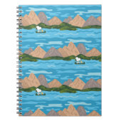 pinda's | Snoopy & Woodstock Canoe Ride Pattern Notitieboek (Voorkant)