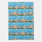 pinda's | Snoopy & Woodstock Canoe Ride Pattern Theedoek (Verticaal)