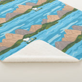 pinda's | Snoopy & Woodstock Canoe Ride Sherpa Deken (3/4)