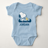 pinda's | Snoopy & Woodstock Canoe Romper (Voorkant)