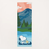 pinda's | Snoopy & Woodstock Canoe Yogamat (Voorkant)