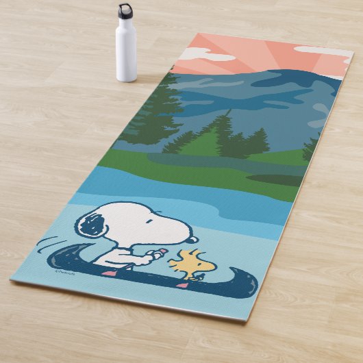 pinda's | Snoopy & Woodstock Canoe Yogamat (In situ)