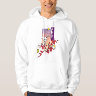 pinda's Snoopy & Woodstock Cherry Blossom Branch Hoodie