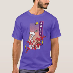 pinda's   Snoopy & Woodstock Cherry Blossom Branch T-shirt