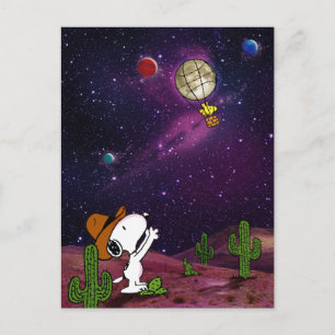 pinda's   Snoopy & Woodstock Cowboy Briefkaart