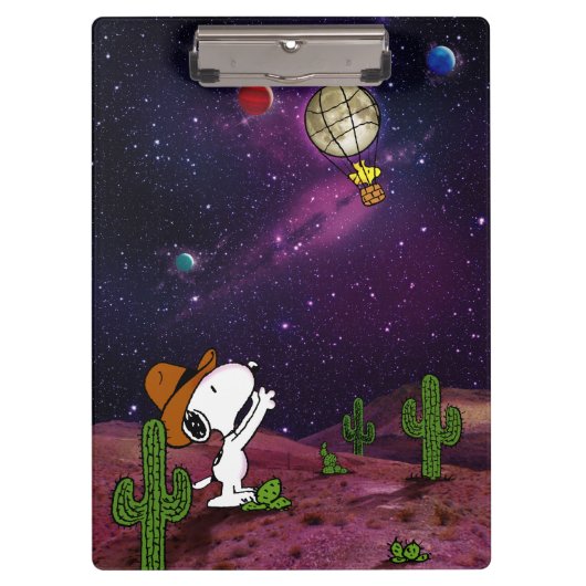 pinda's | Snoopy & Woodstock Cowboy Klembord (Voorkant)