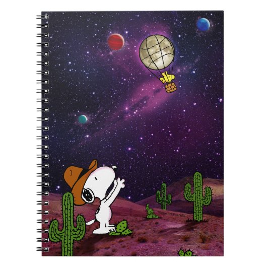 pinda's | Snoopy & Woodstock Cowboy Notitieboek (Voorkant)